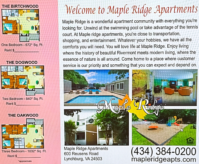 Lynchburg Apartment: 600 Reusens Road