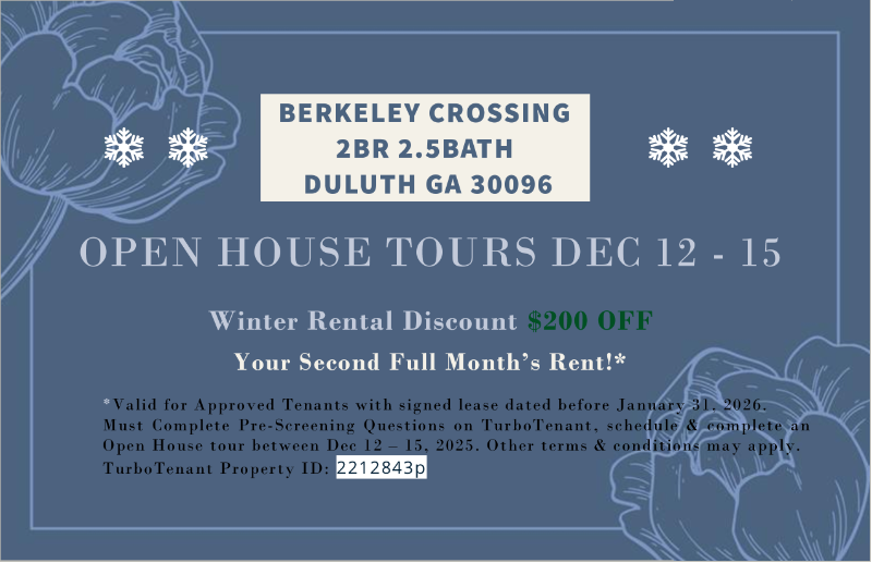 Duluth Townhome: 3803 Berkeley Crossing