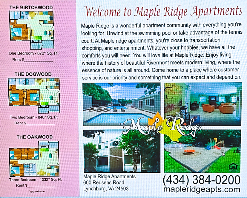 Lynchburg Apartment: 600 Reusens Road