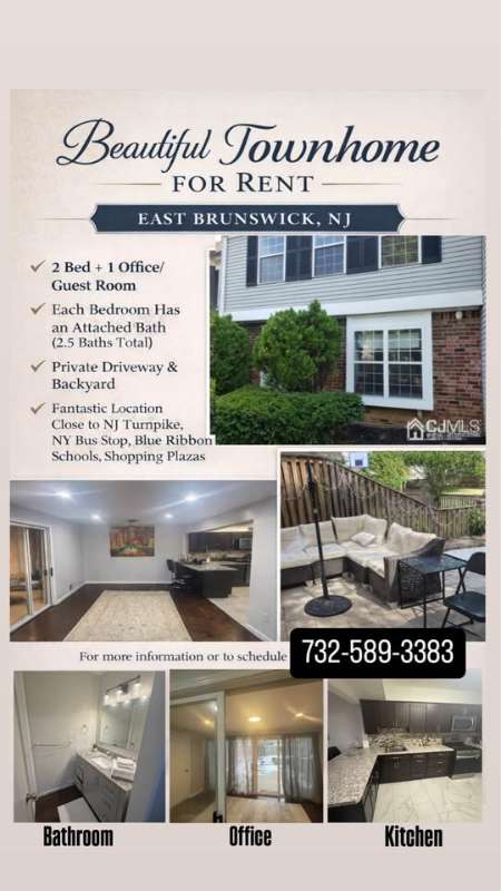 East Brunswick Townhome: 20 Lawry Ct