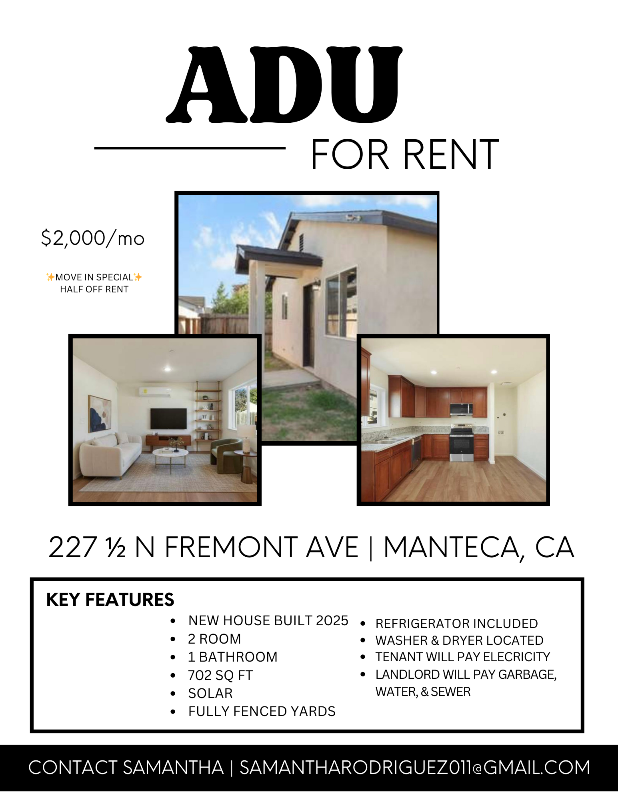 Manteca House: 227 1/2 N Fremont Ave