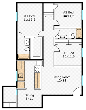 Bedford Apartment: 531 Bedford Road