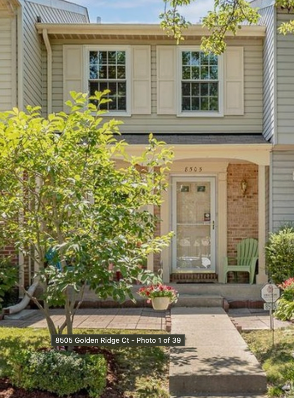 Lorton Townhome: 8505 Golden Ridge Ct