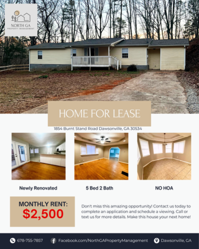 Dawsonville House: 1854 Burnt Stand Road