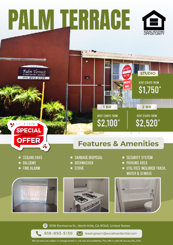 NORTH HILLS Apartment: 15116 PARTHENIA ST.