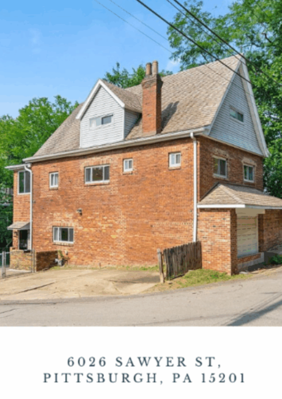 Pittsburgh House: 6026 Sawyer St
