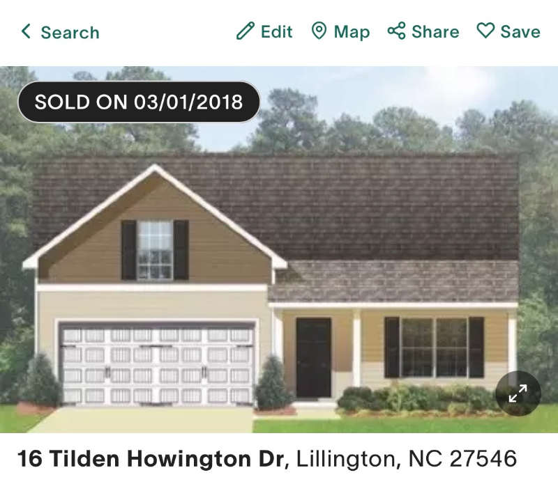Lillington House: 16 Tilden Howington Drive, Lillington, NC 27546