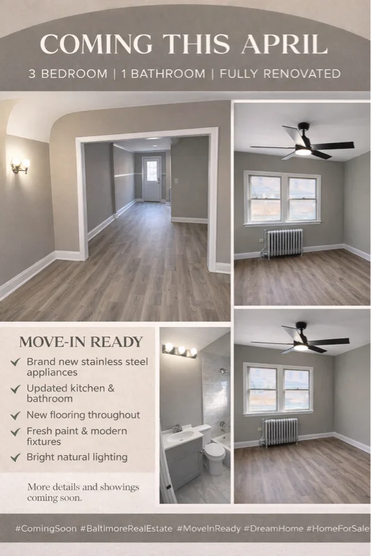Baltimore Townhome: 2626 E Preston St