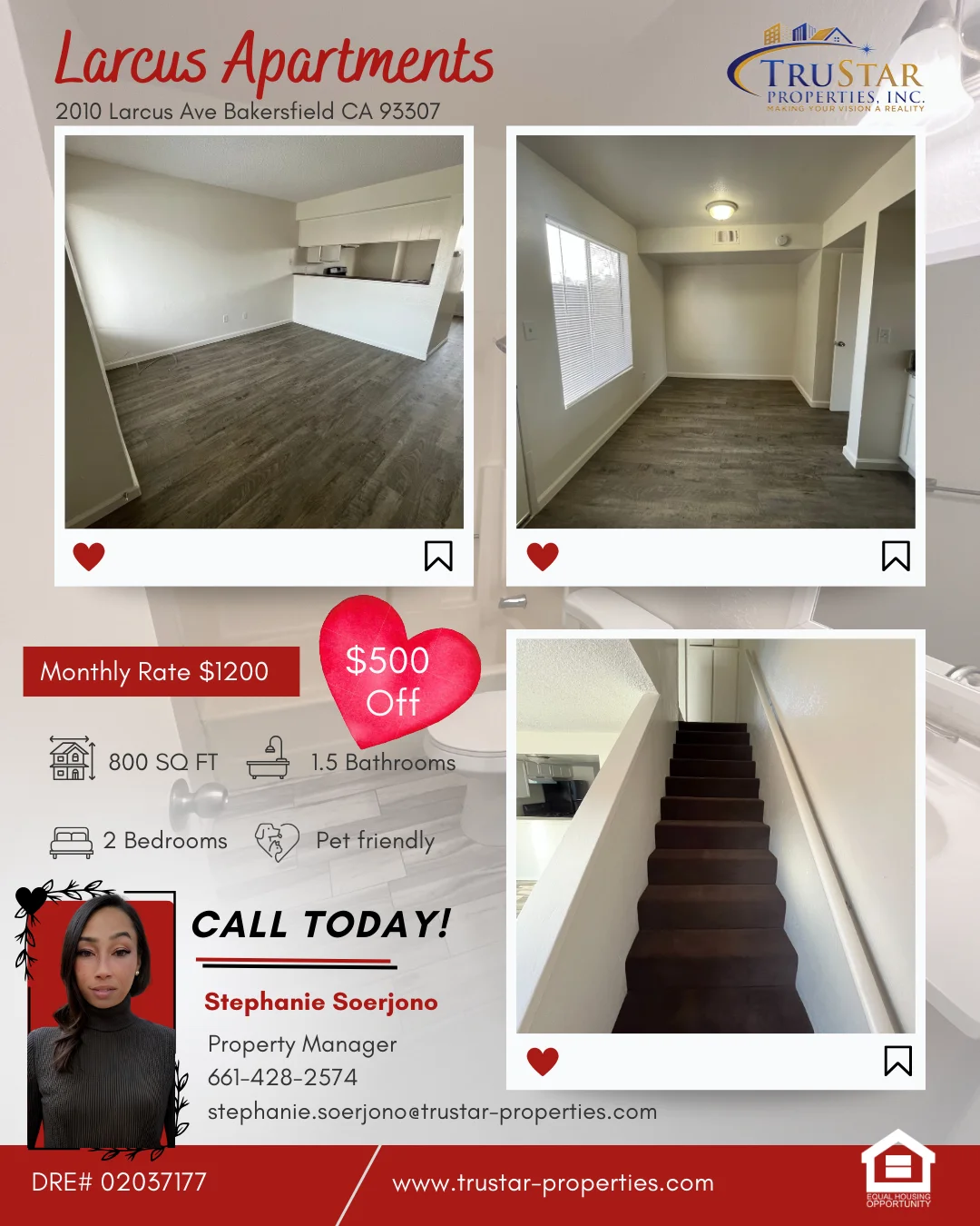 Bakersfield Townhome: 2010-9 Larcus Ave