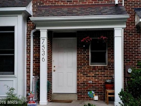 Gaithersburg Townhome: 7536 Elioak Terrace